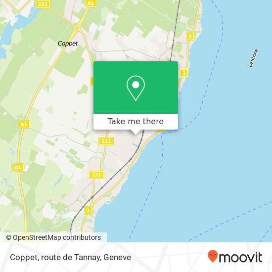 Coppet, route de Tannay map