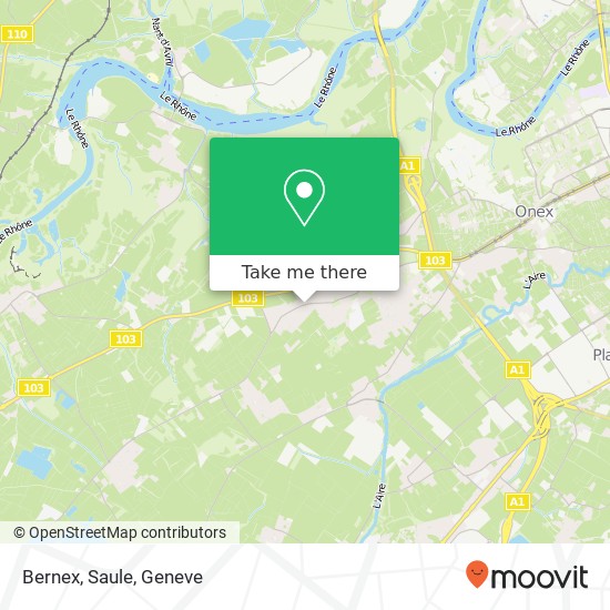 Bernex, Saule map