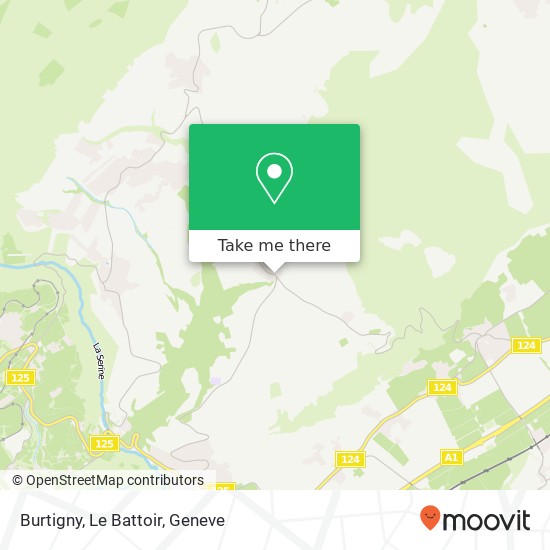 Burtigny, Le Battoir map