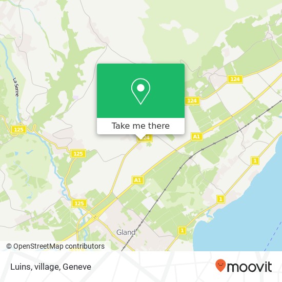 Luins, village map