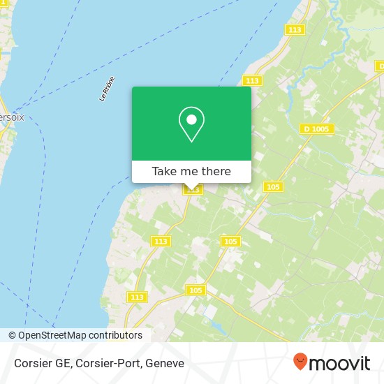 Corsier GE, Corsier-Port map