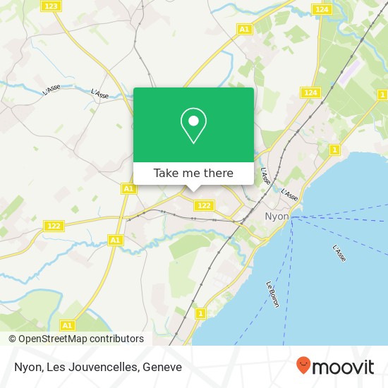 Nyon, Les Jouvencelles map
