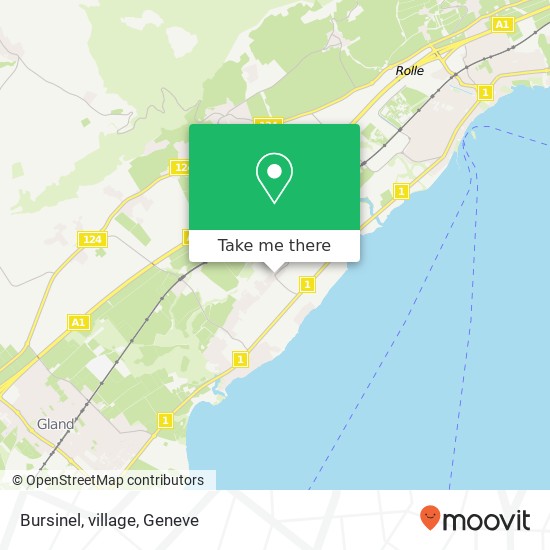 Bursinel, village map