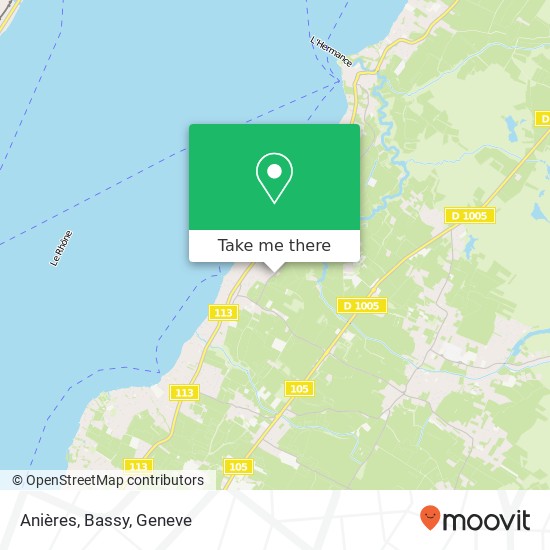 Anières, Bassy map