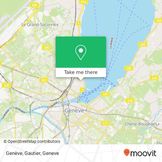 Genève, Gautier Karte