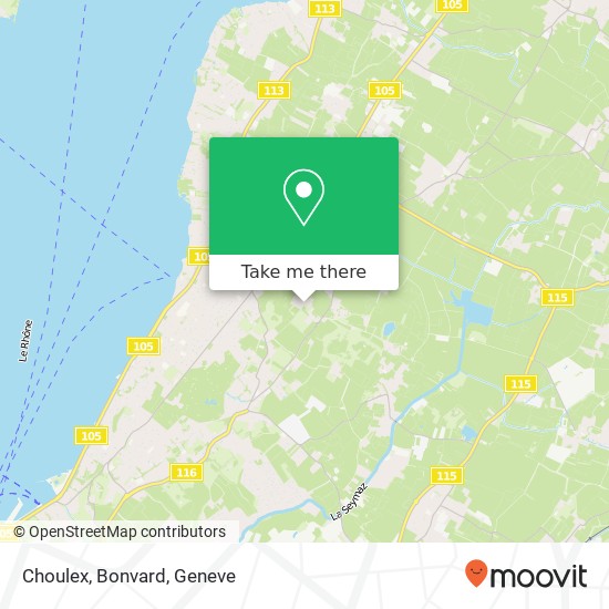 Choulex, Bonvard map