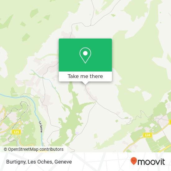Burtigny, Les Oches map