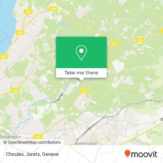 Choulex, Jurets map