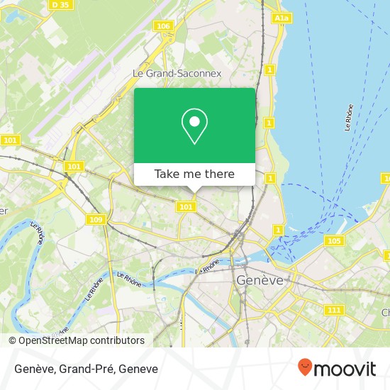 Genève, Grand-Pré Karte