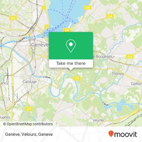 Genève, Velours Karte