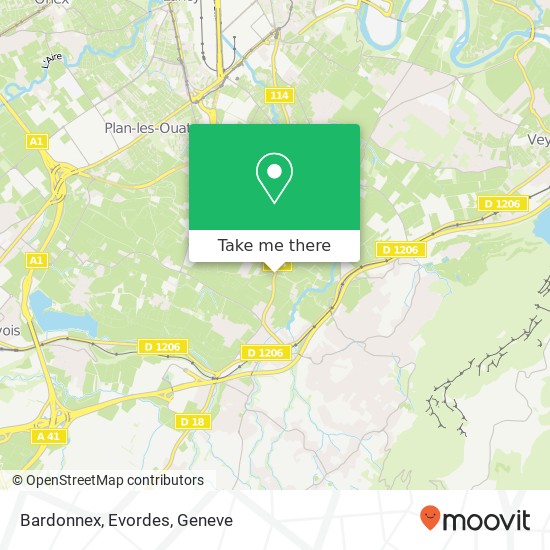 Bardonnex, Evordes map