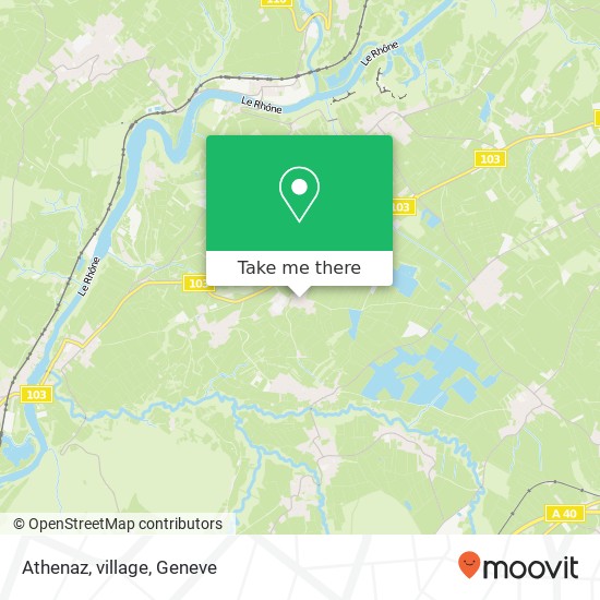 Athenaz, village map