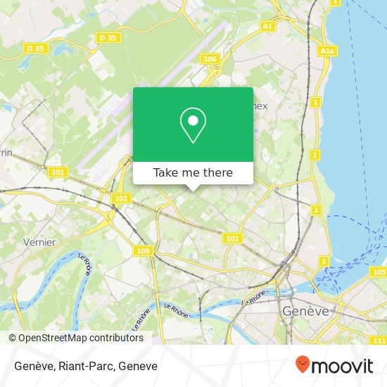Genève, Riant-Parc map