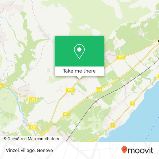 Vinzel, village map