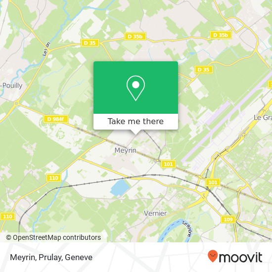 Meyrin, Prulay Karte