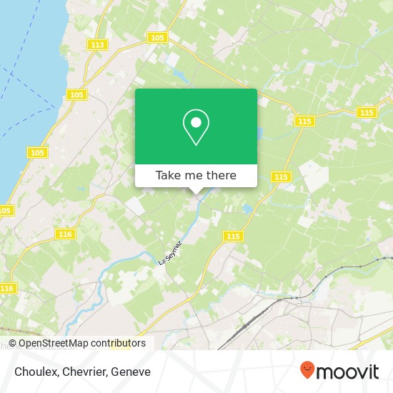 Choulex, Chevrier map