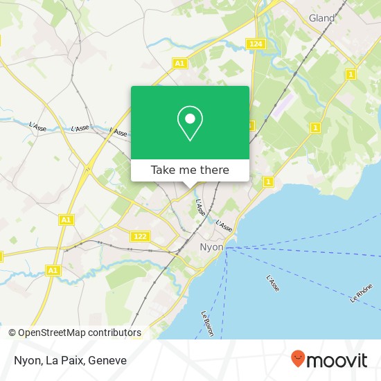 Nyon, La Paix map