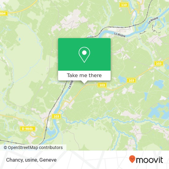 Chancy, usine map