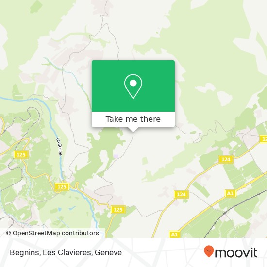 Begnins, Les Clavières map