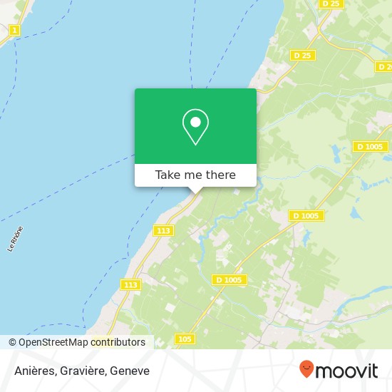 Anières, Gravière Karte