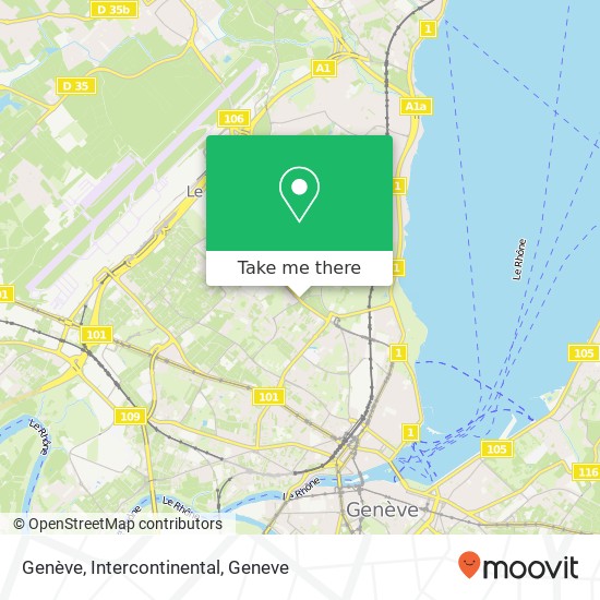 Genève, Intercontinental map