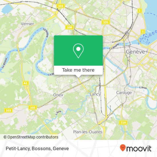 Petit-Lancy, Bossons map