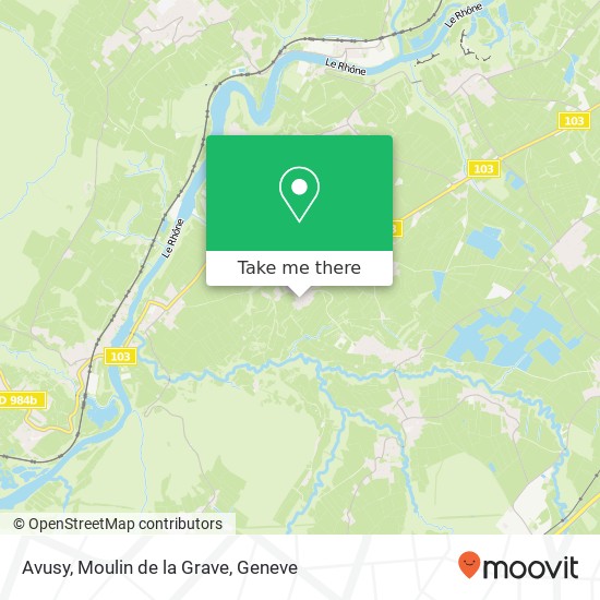 Avusy, Moulin de la Grave map