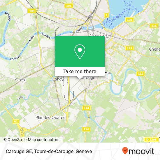 Carouge GE, Tours-de-Carouge map