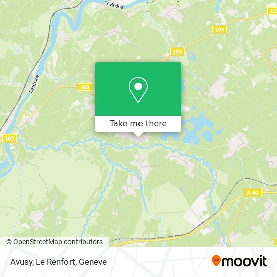 Avusy, Le Renfort map
