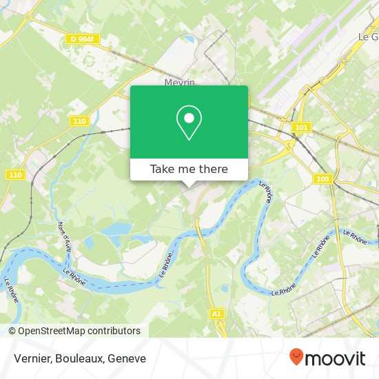 Vernier, Bouleaux map