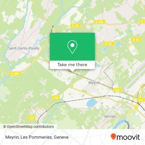 Meyrin, Les Pommeries map