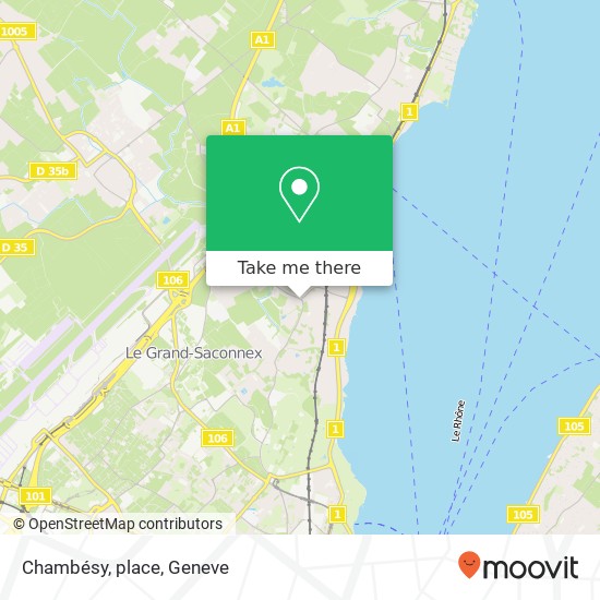 Chambésy, place map