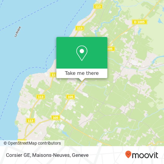Corsier GE, Maisons-Neuves map