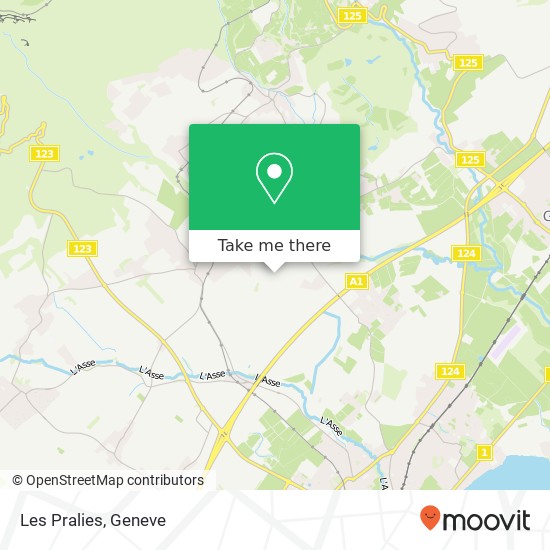 Les Pralies map