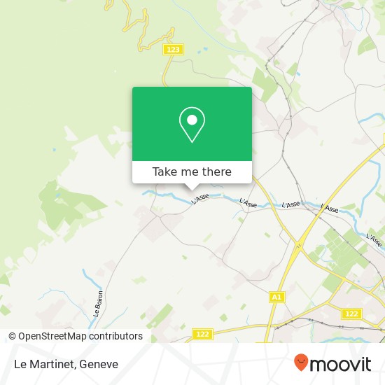 Le Martinet map