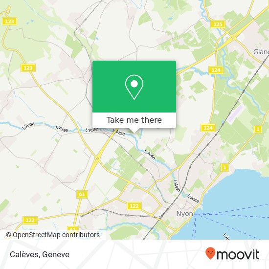 Calèves map