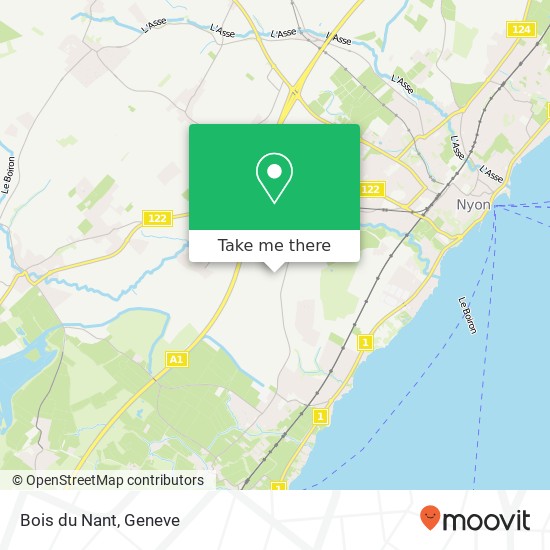 Bois du Nant map
