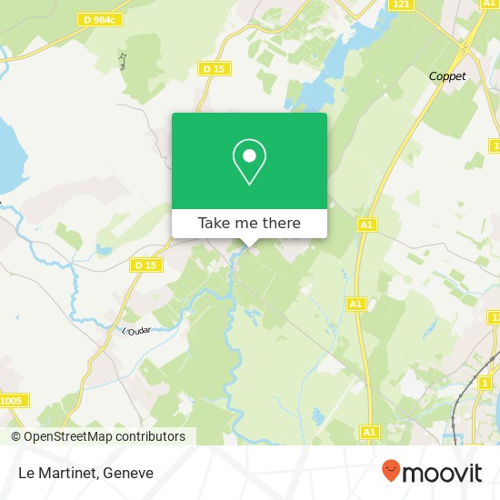 Le Martinet map
