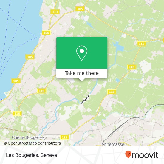 Les Bougeries map