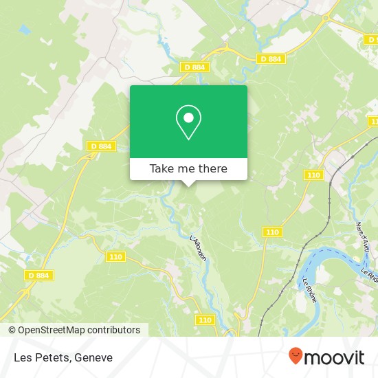 Les Petets map
