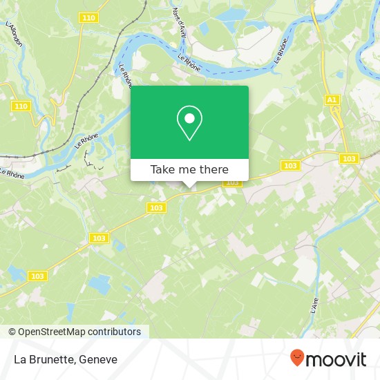 La Brunette map