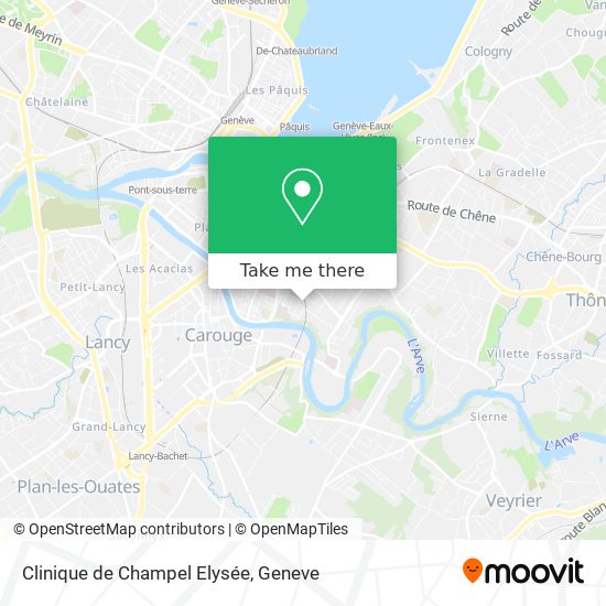 Clinique de Champel Elysée map