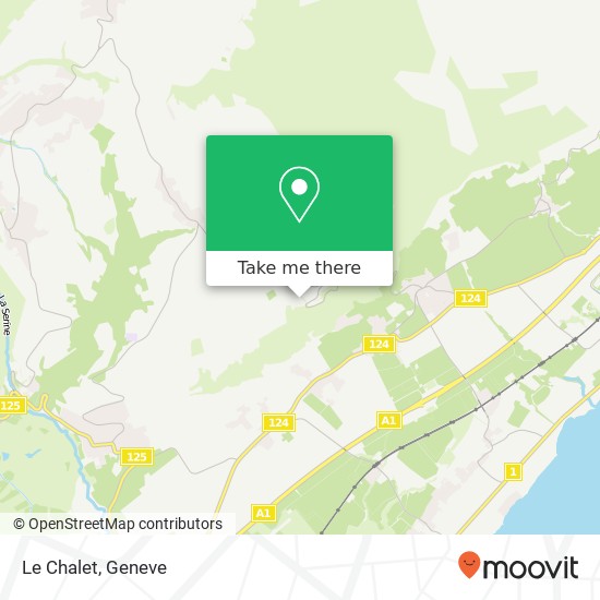 Le Chalet map
