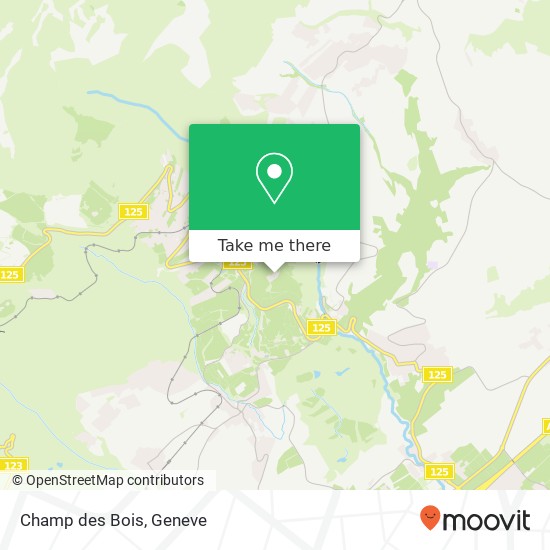 Champ des Bois map