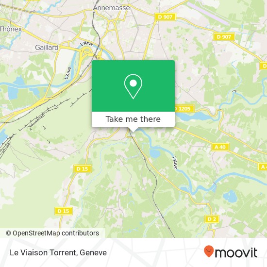Le Viaison Torrent map