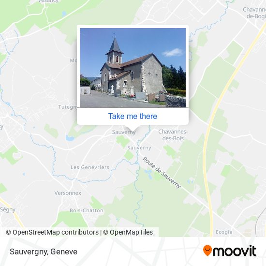 Sauvergny map
