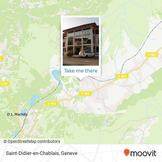 Saint-Didier-en-Chablais Karte