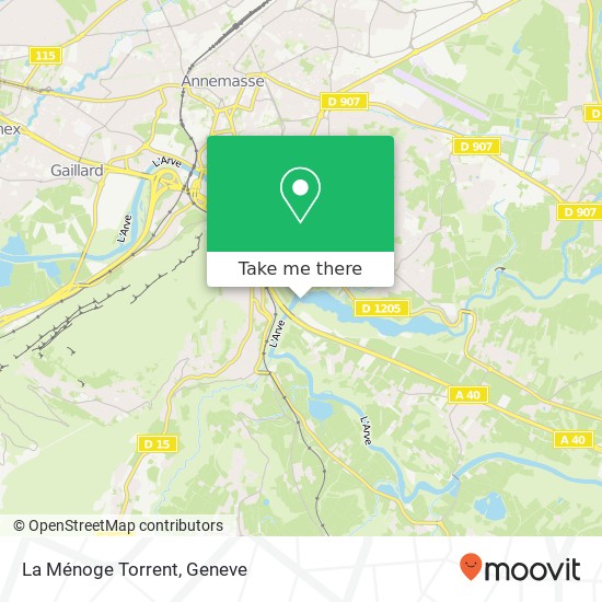 La Ménoge Torrent map