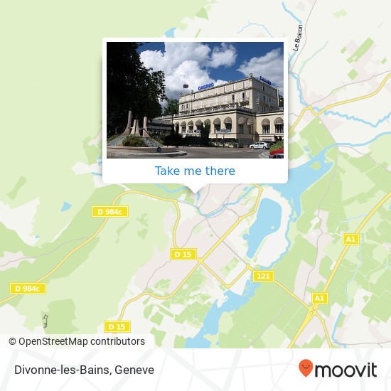 Divonne-les-Bains Karte