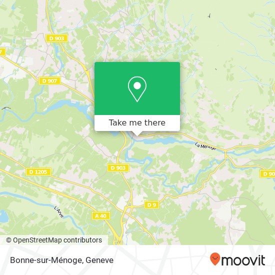 Bonne-sur-Ménoge map